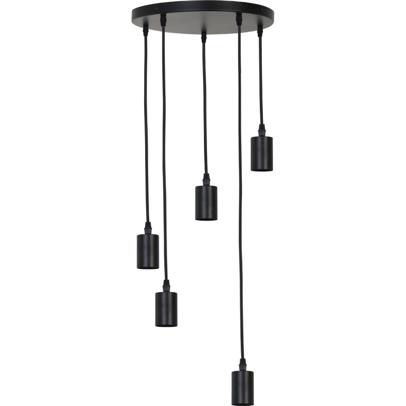 Koop nu: Hanglamp Brandy 5 lichts mat zwart
