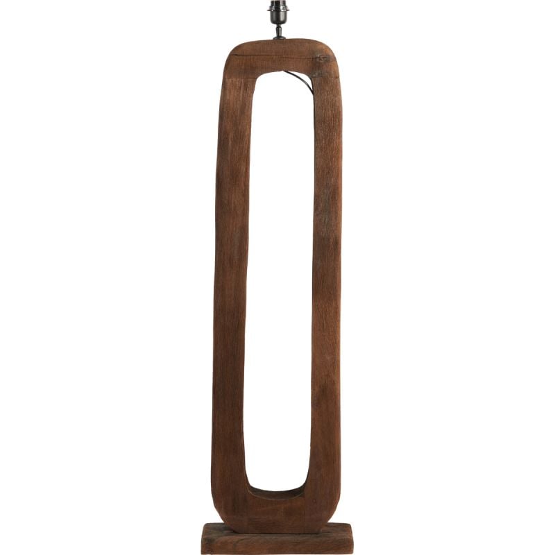Koop nu: Vloerlamp 38x12x125 cm Kelafo hout chocolade bruin