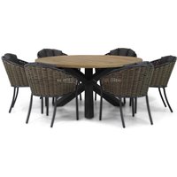Aanbieding Santika Tika/Rockville 160 cm dining tuinset 7-delig