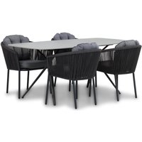 Aanbieding Santika Novita/Valerio 180 cm dining tuinset 5-delig