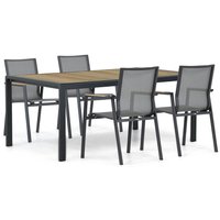 Aanbieding Lifestyle Fiora/Valence 180 cm dining tuinset 5-delig