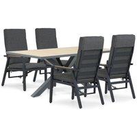 Aanbieding Lifestyle Marseille/Palermo 181 cm dining tuinset 5-delig