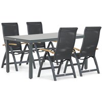 Aanbieding Presto Tarenta/Porto 160 cm dining tuinset 5-delig