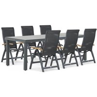 Aanbieding Presto Tarenta/Porto 220 cm dining tuinset 7-delig