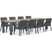 Aanbieding Lifestyle Marseille/Riviera 300 cm dining tuinset 9-delig