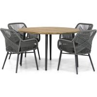 Aanbieding Lifestyle Advance/Montana 130 cm rond dining tuinset 5-delig