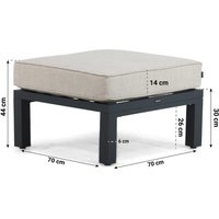 Aanbieding Lifestyle Bilbao lounge voetenbank