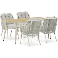 Aanbieding Santika Nanda/Matale 180 cm dining tuinset 5-delig