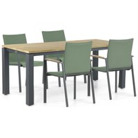 Aanbieding Lifestyle Brandon/Riviera 180 cm dining tuinset 5-delig