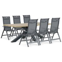 Aanbieding Hartman Alice/Azzurro 220 cm dining tuinset 7-delig