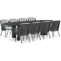 Aanbieding Santika Nanda/Weave 300 cm dining tuinset 9-delig