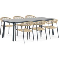 Aanbieding Lifestyle Granada/Tavano 220 cm dining tuinset 7-delig