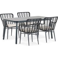 Aanbieding Lifestyle Toledo/Tavano 160 cm dining tuinset 5-delig