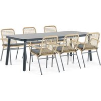 Aanbieding Lifestyle Catalone/Tavano 220 cm dining tuinset 7-delig