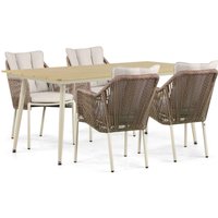 Aanbieding De Laan Marbella/Matale 180 cm dining tuinset 5-delig