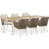 Aanbieding De Laan Marbella/Matale 240 cm dining tuinset 7-delig