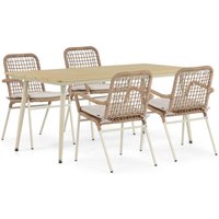 Aanbieding De Laan Catalone/Matale 180 cm dining tuinset 5-delig