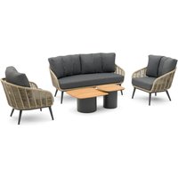 Aanbieding Coco Vinci/Ronda teak stoel-bank loungeset 5-delig