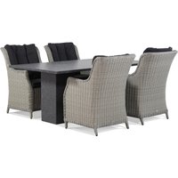 Aanbieding Garden Collections Buckingham/Graniet 180 cm dining tuinset 5-delig