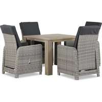 Aanbieding Garden Collections Bello/Brighton 100 cm dining tuinset 5-delig