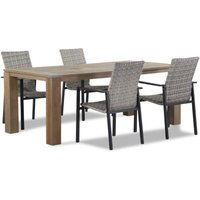 Aanbieding Lifestyle Upton/Brighton 200 cm dining tuinset 5-delig stapelbaar