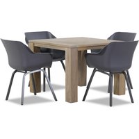 Aanbieding Hartman Sophie element/Brighton 100 cm dining tuinset 5-delig