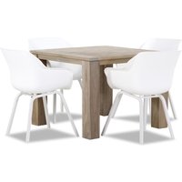 Aanbieding Hartman Sophie element/Brighton 100 cm dining tuinset 5-delig