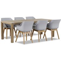 Aanbieding Hartman Sophie teak/Bristol 220 cm dining tuinset 7-delig