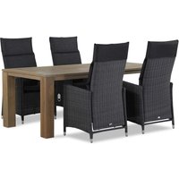 Aanbieding Garden Collections Madera/Brighton 200 cm dining tuinset 5-delig