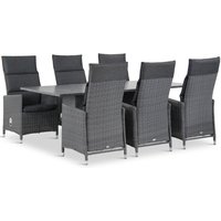 Aanbieding Garden Collections Madera/Graniet 220 cm dining tuinset 7-delig