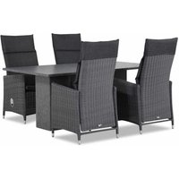 Aanbieding Garden Collections Madera/Graniet 180 cm dining tuinset 5-delig