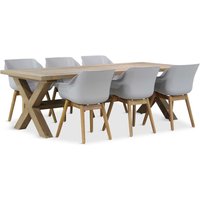 Aanbieding Hartman Sophie teak/Oregon 240 cm dining tuinset 7-delig