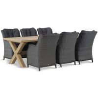 Aanbieding Garden Collections Buckingham/Oregon 240 cm dining tuinset 7-delig