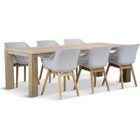 Aanbieding Hartman Sophie teak/Brighton 240 cm dining tuinset 7-delig