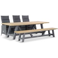 Aanbieding Garden Collections Madera/Trente 260 cm dining tuinset 5-delig