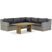 Aanbieding Garden Collections Amico/Brighton 140 cm dining loungeset 4-delig