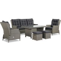 Aanbieding Garden Collections New Castle dining loungeset 6-delig