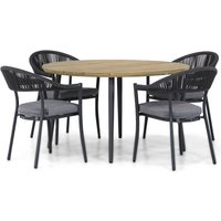 Aanbieding Santika Vivian/Montana 130 cm rond dining tuinset 5-delig