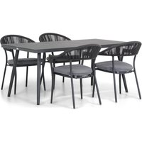 Aanbieding Santika Vivian/Valencia 170 cm dining tuinset 5-delig