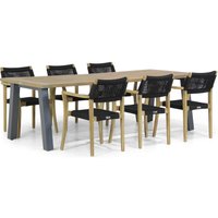 Aanbieding Lifestyle Dallas/Glasgow 240 cm dining tuinset 7-delig