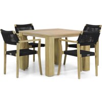 Aanbieding Lifestyle Dallas/Brighton 100 cm dining tuinset 5-delig