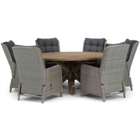 Aanbieding Garden Collections Kingston/Sand City 160 cm rond dining tuinset 7-delig