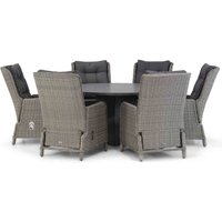 Aanbieding Garden Collections Kingston/Graniet 140 cm rond dining tuinset 7-delig