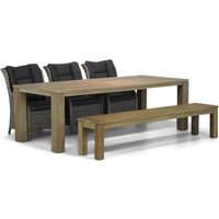 Aanbieding Garden Collections Aberdeen/Brighton 240 cm dining tuinset 5-delig