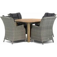 Aanbieding Garden Collections Aberdeen/Brighton 120 cm rond dining tuinset 5-delig