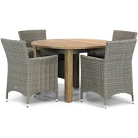 Aanbieding Garden Collections Dublin/Brighton 120 cm rond dining tuinset 5-delig