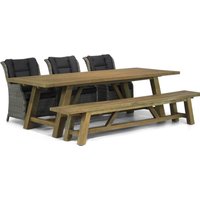 Aanbieding Garden Collections Aberdeen/Lazio 260 cm dining tuinset 5-delig