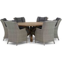 Aanbieding Garden Collections Aberdeen/Sand City 160 cm rond dining tuinset 7-delig