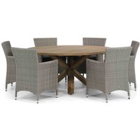 Aanbieding Garden Collections Dublin/Sand City 160 cm dining tuinset 7-delig