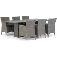 Aanbieding Garden Collections Dublin/Graniet 220 cm dining tuinset 7-delig